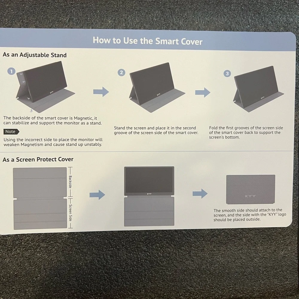 KYY Portable Monitor with HDMI - Picture 3 of 4